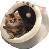 Generico Cuccia Da Interni Per Gatti - Letto Grotta Per Gatti | Letti Per Gatti Comodi E Morbidi | Per Gatti Rotondo Per Animali Domestici | Chiuso Peluche Letto Giocattolo Con La Palla