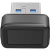 Generico Impronta digitale portatile, lettore di impronte digitali USB, dispositivo biometrico, lettore di impronte digitali | Touch Key Scanner per accesso sicuro | Dispositivo di sicurezza ad abbinamento rap