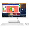 Lenovo IdeaCentre AIO 3 Computer desktop, display 27 FullHD (AMD Ryzen 5 7530U, 16 GB RAM, 512 GB SSD, AMD Radeon Graphics, Windows 11 Home) Tastiera QWERTY spagnola, bianco, 27 pollici