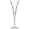 RCR Cristalleria Italiana S.p.a. Linea Laurus | Flute da Acqua e Champagne in Vetro Bicchieri Moderni Set 6 Biccheri di Cristallo da 16 cl