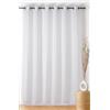 Linder - Tenda a cerchio - Finitura occhielli colore canna fucile - Colore bianco neve - 290 x 240 cm - 100% poliestere - Collezione Boucline