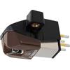 Audio-Technica AT-VM95SH Dual Moving Magnet Cartridge 1/2 Mount with Shibata Stylus includes mountinting hardware (Black/Brown)