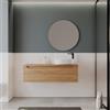 DEGHI Mobile bagno portalavabo 120 cm rovere gold con lavabo dx e specchio - Deck