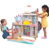 KidKraft Casa delle Bambole in Legno Ruota Panoramica con Accessori e Mobili inclusi, Casa sulla Spiaggia per Bambole da 30 cm, Giocattolo per Bambini 3+ Anni, 20053