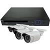 ISNATCH KIT NVR 4CH POE + 4 TELECAMERE ALTA DEFINIZIONE 1MPX 720P CON INTERNET ONE-CLICK