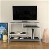 Hanah Home Supporto per TV, melammina, Bianco Antracite, Taglia Unica
