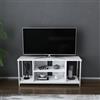 Hanah Home Supporto per TV, melammina, Bianco, Taglia Unica