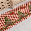 PETTI Artigiani Italiani - Tappeto Cucina Natalizio, Passatoia Cucina Natalizio, Tappeto Natalizio Cucina Antiscivolo e Lavabile, Tappeto per Natale 52x140 cm Schiaccianoci Rosso, Made in italy