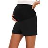 JMITHA JMIHTA Leggings Premaman Corti, Pantaloncini Premaman Estivi Pantaloncini Donna Cotone Maternity Shorts Jogging Shorts Pigiama Pantaloni (L, Nero 02)