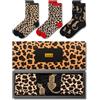 soxo Leopard Calzini Con Motivo Di Animali Idee Regalo Donna Regali Divertenti Cotone Calze Per Lei 35-40 Rosa 3 Paia