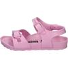 Birkenstock Sandali bimba, modello Rio Kids, punta aperta, chiusura con fibbie, interamente in Eva, colore Rosa