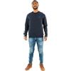 Timberland Exeter River Brushed Back, Felpa Girocollo Uomo, TB0A2BNK (IT, Testo, M, Regular, Regular, Nero)