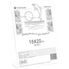 Puntofotoidee Cornice in Plexiglass da Tavolo - Porta Menu Trasparente - Portafoto da Tavolo - Espositore Pubblicitario - Espositore per Brochure, Depliant, Volantini (Trasparente, 15X20 cm Verticale)