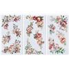 OLYCRAFT 3 fogli/Set Adesivi Trasferibili Floreali ad Angolo per Mobili e Artigianato 15 x 30cm Rose e Peonie Adesivi Impermeabili Autoadesivi con Raschietto per Decorazione di Finestre Cassetti Comò