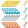AiQInu 40 Pezzi Mollette per Bucato, Plastica Portamollette Clothes Pegs Antiscivolo, Multicolore Molletta Non Lascia Segni per Biancheria Intima Pantaloni T Shirts Calze
