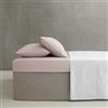 Catherine Lansfield Easy Iron - Lenzuolo con angoli per letto matrimoniale, in percalle pettinato, colore: rosa cipria
