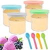 AFAIK 4 contenitori Creami per la macchina per il gelato Ninja Creami Serbatoio per Ninja Creamy Gelatiera per NC301 NC300 NC299AMZ