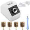 YIHUA 200C Pulitore per punte di saldatura motorizzato, sensore IR, 4 spazzole lana di ottone, adattatore 12V. Compatibile con serie 900M, serie 907, serie 902 (EU Plug)