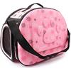 Yimidear Traspirante Eva Pieghevole Scatola di Trasporto Gabbia Cane da Compagnia Portatile Borsa da Viaggio per Cani E Gatti (Rosa)