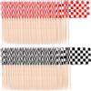 DHSBGWSX 200 bandiere da corsa, decorazioni per torte da corsa, colore: rosso/nero, 2,5 x 3,5 cm, per corsa, compleanno