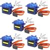 HUAZIZ 5 pezzi Micro Servo Motore 9G Micro Servo Motore Kit per RC Aereo Robot Elicottero Airplane Remote Control