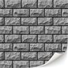 TexturKontor 3 fogli di rivestimento murale autoadesivo in mattoni per case delle bambole in scala 1:12 (parete rocciosa storica)