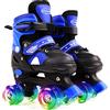 Ceestyle Pattini a rotelle regolabili per ragazze, ragazzi, bambini con 4 ruote luminose, ruote rigide illuminate per interni ed esterni 33-37