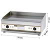Fry Top Elettrico da Banco, con Piastra Liscia, Profondità 52 cm - Eko