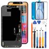 LADYSON Schermo LCD per iPhone 12 6.1 LCD Display per iPhone 12 PRO A2403 A2172 A2402 A2404 A2407 A2341 A2406 A2408 LCD Touch Screen Digitizer Kit di Sostituzione con Strumento(Versione TFT Highlight)