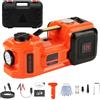 VOBOR Cric Elettrico 5T, 12V Sollevatore Auto Martinetto Idraulico con Pompa di Gonfiaggio e Fari A LED, 135-360 mm Car Electric Jack per Auto e SUV