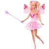 Barbie - Fata con bacchetta stellata, bambola a tema fantasy con capelli bondi, ali e outfit cambia colore in acqua calda e fredda, giocattolo per bambini, 3+ anni, JCP76