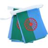 AZ FLAG Ghirlanda 6 Metri 20 Bandiere Gitana 21x15cm, Bandiera Zingara - Gypsi 15 x 21 cm - Festone Bandierine
