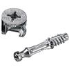 Merriway Bulk Hardware BH06021 Flat Pack Furniture cabinet Cam bullone dado di bloccaggio vite di fissaggio (15 mm x 11.7 mm) e tasselli (M6 x 35 mm), set da 10 pezzi