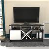Hanah Home Supporto per TV, melammina, Antracite Bianco, Taglia Unica