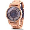 Zeitholz Orologio in Legno per Uomo, Orologio da Polso Solare Sonnenberg, Analogico, 40 mm, 100% Legno Naturale con Movimento Solare Giapponese.