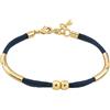 VIORET Bracciale da donna - Regali originali per donne, Regali per donne, Regali di compleanno per donne, Regali originali (15,5 cm, 16,5 cm e 17,5 cm. Palline da 6 mm) (Blu Marino, Placcato in oro)