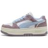 PUMA Rebound Femme MEMOIRES JR Sneaker, White-Haute Tropic-Plum Jam, Taglia 38, Puma Confettura Bianca di Prugne Haute Tropic, 38.5 EU