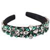 Brillabenny CERCHIETTO GIOIELLO CRISTALLI STRASS FERMA CAPELLI PER CERIMONIA ELEGANTE ACCESSORIO SPOSA ABITO MATRIMONIO Brillabenny (VERDE SMERALDO)