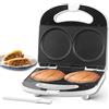 SugarWhisk Doppia pancake maker, padella per pancake, piastra per crepes, piastra per pancake, macchina pancake