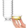 NUTRIUPS Mini ciotole in vetro, 75ml, set di 10 ciotole per salse, 7.5cm, senza piombo, lavabili in lavastoviglie