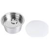 Ejoyous Capsula Riutilizzabile per Dolce Gusto, Capsule di caffè in Acciaio Inossidabile Setaccio Adattatore per Capsule di caffè Ricaricabili Filtro Tazza Capsule per il (Bianco)