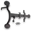 Infinity Decor® Suffolk Penny End - Chiavistello in ferro battuto per cancelli e porte, forgiato a mano, finitura cera d'api, per uso interno ed esterno, 20,3 cm