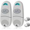 Quevati Telecomando Cancello, 433,92MHz Telecomando Cancello Universali, 2 PCS Telecomando Universale Cancello Compatibile con 432EV,EE,NA, 2 Canali