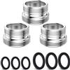 CNYMANY 3 Pezzi Corredo Dell'Adattatore Del Rubinetto, CNYMANY Maschio M22mm a Maschio M18mm Kit adattatore per aeratore da cucina adattatore per rubinetto del lavandino Tubo standard per filtro dell'acqua