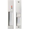 betensh Serratura per Porta Scorrevole Maniglie per porte tascabili serratura senza chiave Tasca maniglia per porta invisibile porta serratura per porta scorrevole Set 180 mm Argento