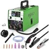 SPRIGHOLLY Saldatrice MIG 200 A 240 V, 4 in 1, saldatrice multiprocesso, MIG-gas/saldatura senza gas/Lift-TIG/asta/punti, grande aggiornamento display LED
