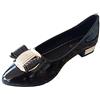 Lovelegis Scarpe Ballerine da Donna Lucide Fiocco Fibbia Colore Oro Colore Nero Taglia 38 EU e Calzature Comfort Stile Festa comode
