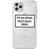 CrazyLemon Custodia per iPhone 12 PRO Max, Stile Semplice Creativo Divertente Frase di personalità Etichetta dell'umore Leggero Anti Giallo Morbido TPU Cover Posteriore Antiurto in Silicone - 10
