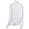 SANGTREE Maglione Dolcevita Donna Morbido Cashmere Misto - bianco - XS