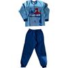 Sabor Pigiama da Bambino Lungo Due Pezzi in Cotone Felpato Varie Taglie Colori e Modelli - Uomo Ragno (611 Celeste, 4 Anni)
